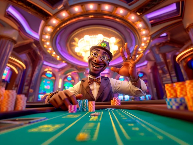 Fish Hunter game screen showing various colored fish and point values